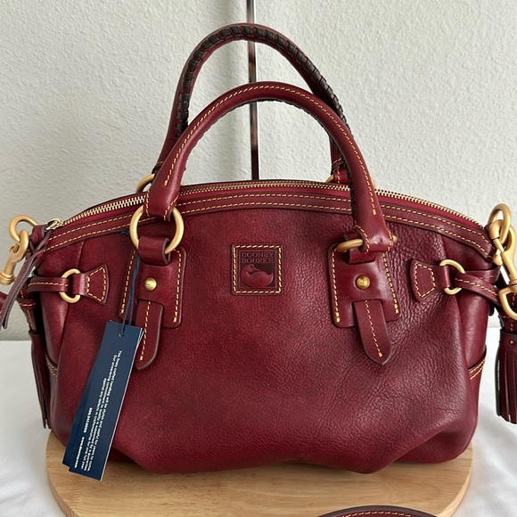 Dooney & Bourke Handbags - Dooney & Bourke Florentine Leather Medium Mail Satchel